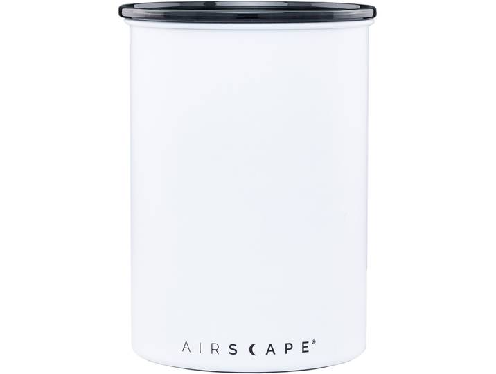 Vorratsdose AIRSCAPE Airscape , weiß, B:12,1cm H:17cm L:12,1cm Ø:12,1cm, Edelstahl, Kunststoff, Lebensmittelaufbewahrungsbehälter, Vorratsdose, mit Ventil-Deckel, robuste Verarbeitung