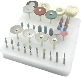 Uplift Essentials 35 Piece Dental HP Grinding And Polishing Kit For Ceramic And Porcelain 35 Piece Dental HP Grinding And Polishing Kit For Ceramic And Porcelain