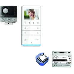 TCS PVIF010/001 video:pack Einbau Briefkasten für 1 Wohneinheit, mit Einbaulautsprecher ASI12000 + 1x Freisprecher IVW6511, Steuergerät +