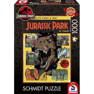 Schmidt 58580 - Jurassic Park: 30 Jahre Jurassic Park, Life Finds a Way, Puzzle, 1000 Teile