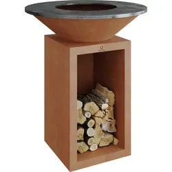 OFYR Plancha Grill Classic Storage Corten 85