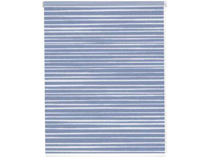 Seitenzugrollo SUNLINES StartUp Style Stripes , blau (blau, weiß), B:192cm H:180cm, Aluminium, Kunststoff, Polyester, Rollos, Seitenzugrollo