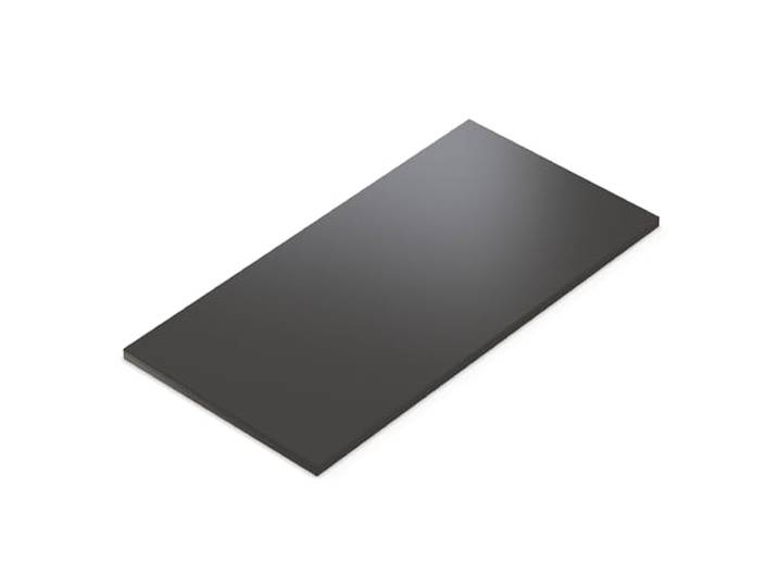 AUPROTEC Tischplatte 28mm Anthrazit 200x60 cm I Spanplatte mit 2mm ABS Kante & PU-Verleimung I melaminharzbeschichtet I robust & wasserabweisend