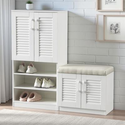 ZWYO HOSIMU Multi-functional Shoe Cabinet with Bench and Storage Compartment