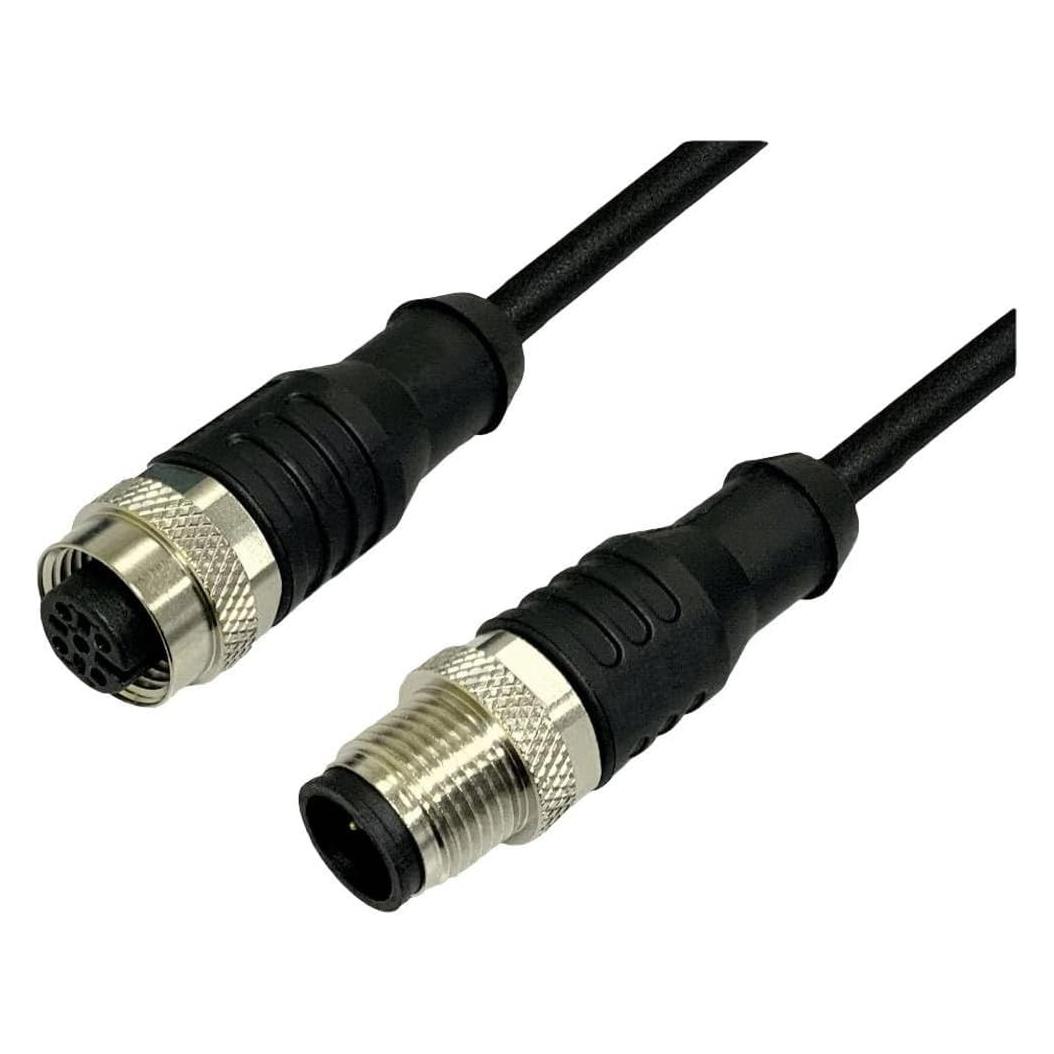 BKL Electronic 2702041 Sensor-Aktor-Verlängerungsleitung M12 Stecker gerade auf Kupplung gerade 5m (2702041)