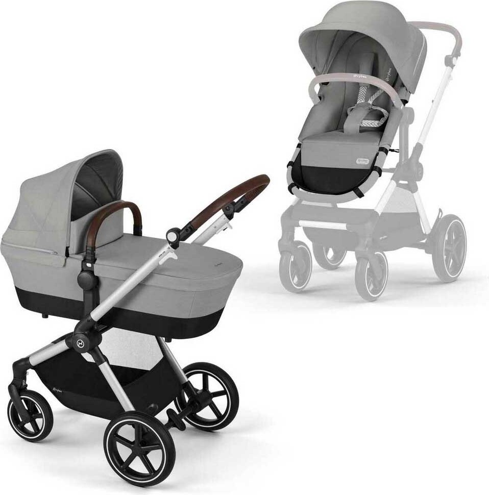 COLUMBUS Kinderwagen EOS LUX SLV Stone Grey, mid grey