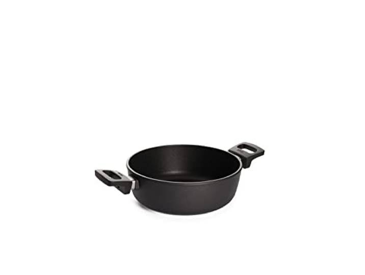 Woll Nowo Titanium Kasserolle, Ø 24 cm, 8 cm hoch, 3.0 Liter, mit 2 Seitengriffen - Geeignet für Ceran, Gas, Elektro, Halogen - nicht induktionsgeeignet