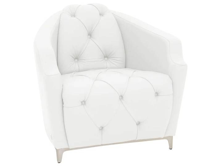 Sessel Downey Calia / Farbe: Bianco Puro / Material: