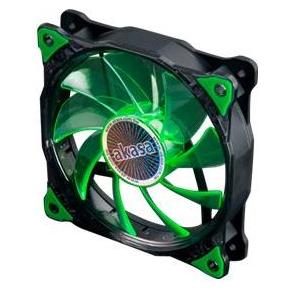 Akasa Wentylator Vegas LED Green 120mm (AK-FN091-GN) (120 mm, 1x) (AK-FN091-GN)