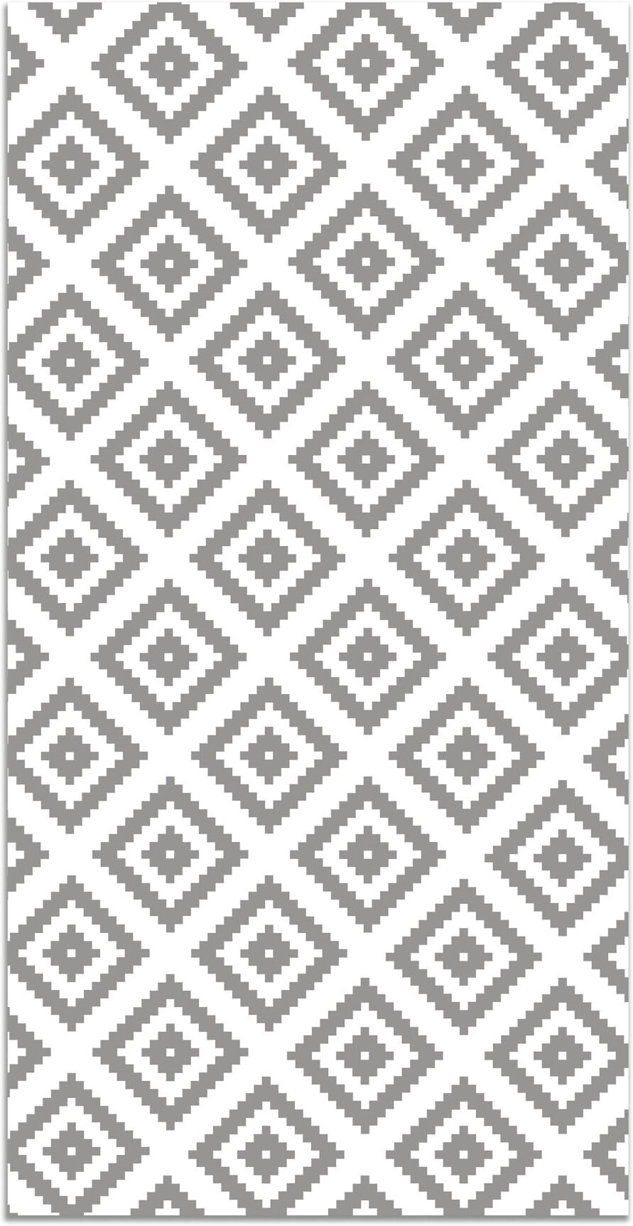 Home and Living Tapis vinyle carrés gris 60x200cm Gris 200x0x60cm