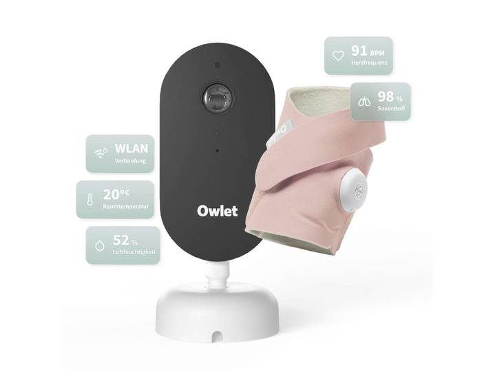 Owlet Babyphone Dream Duo, Altrosa, Babysicherheit, Babyphones