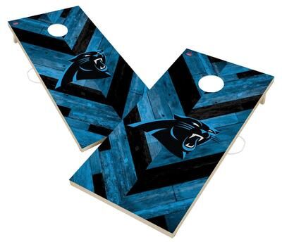 Skip's Garage Carolina Panthers NFL Cornhole Board Set