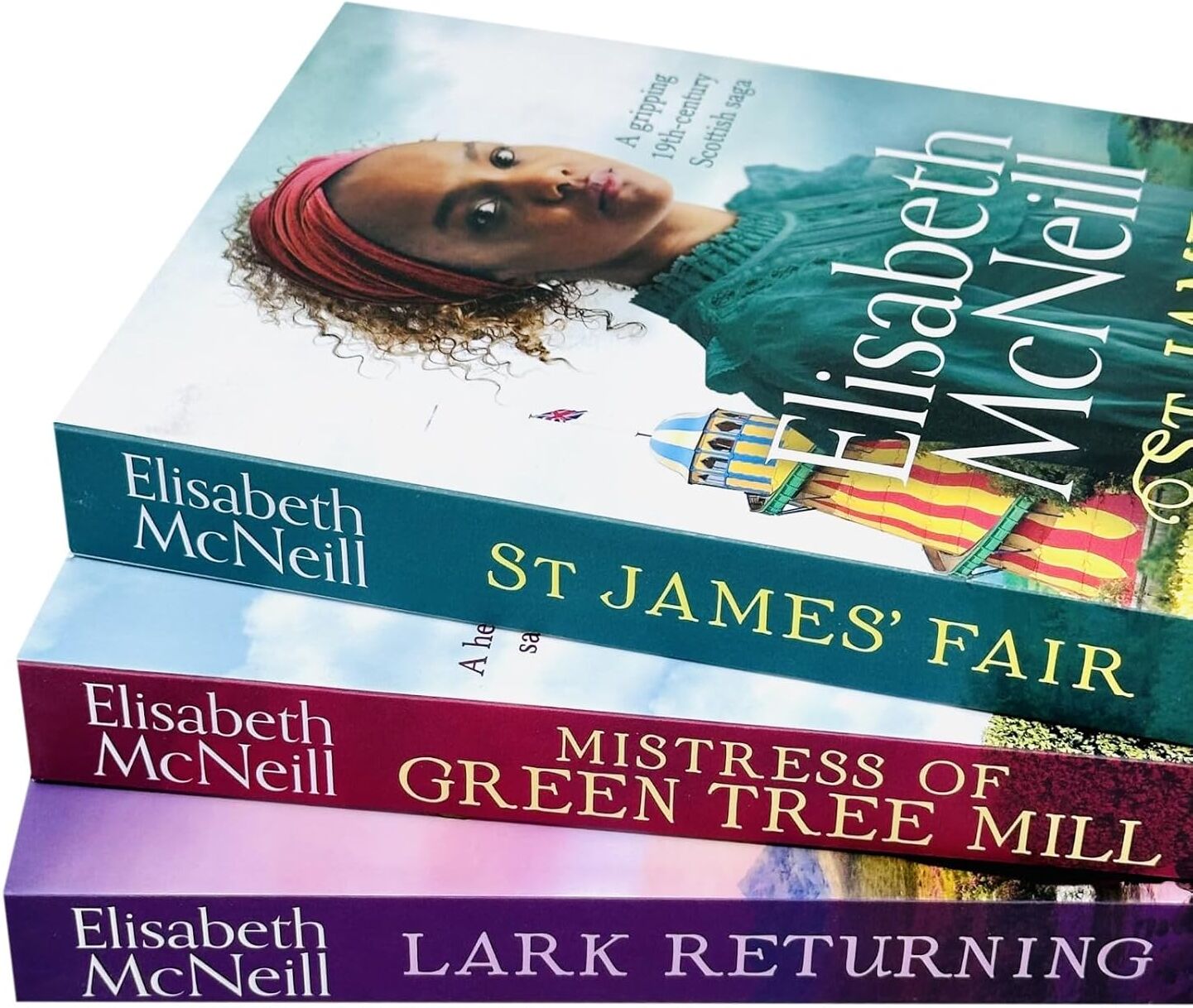 Canelo Elisabeth McNeill 3 Books Collection Set - St James' Fair, Mistress of Green Tree Mill, Lark Returning - Paperback - Scottish Historical Saga Fiction