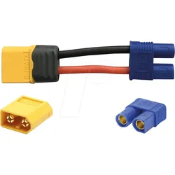 PICHLER X6451 - Steckverbinder für Li-Polymer-Akkus, Adapter XT60 - EC3