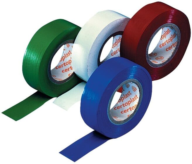 Certoplast Ruban isolant standard 15 mm / 25 m rouge (60100590)