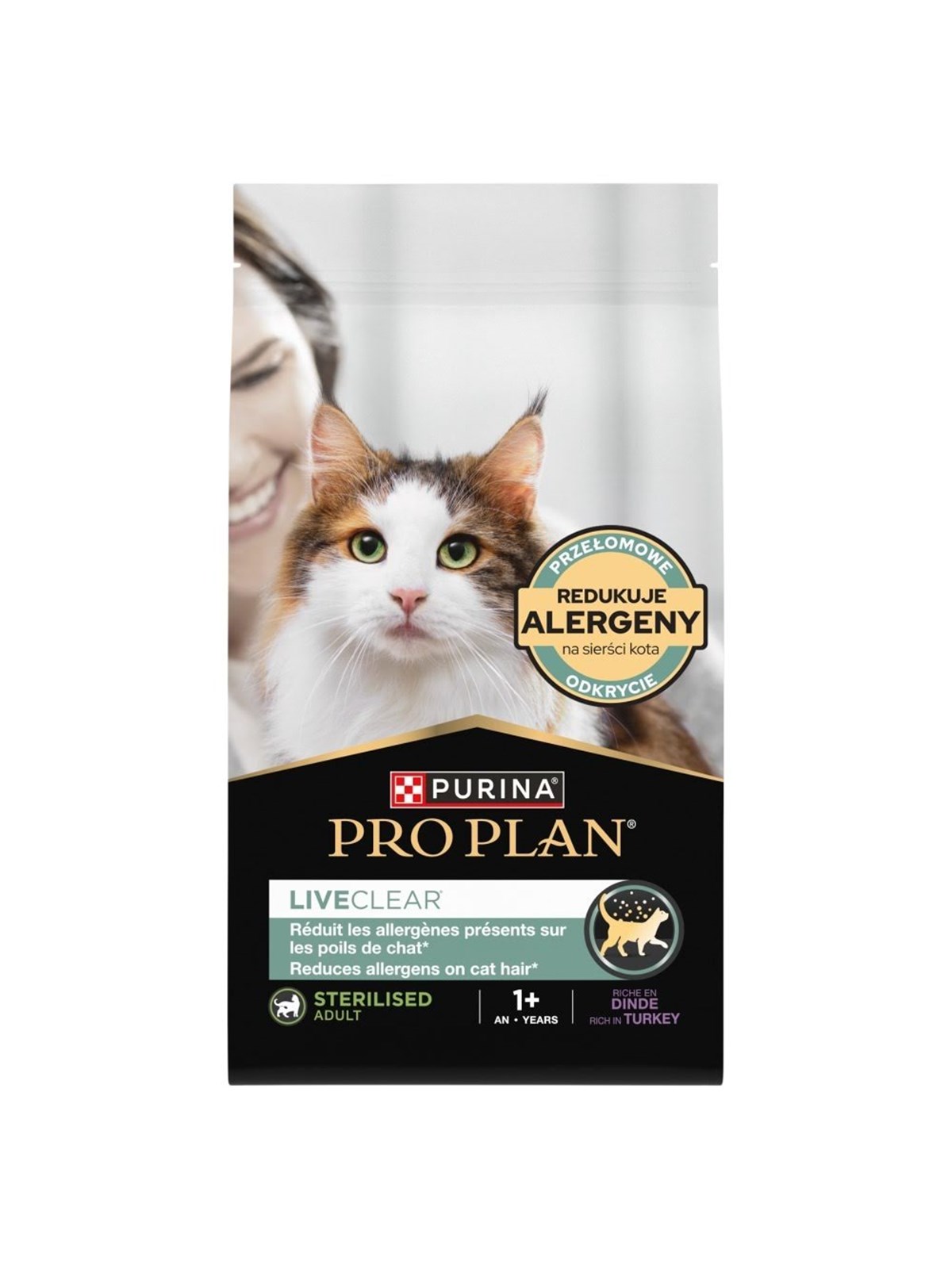 PURINA NESTLE Pro Plan LiveClear Sterilised Reich an Pute - Trockenfutter für Katzen - 2,8kg