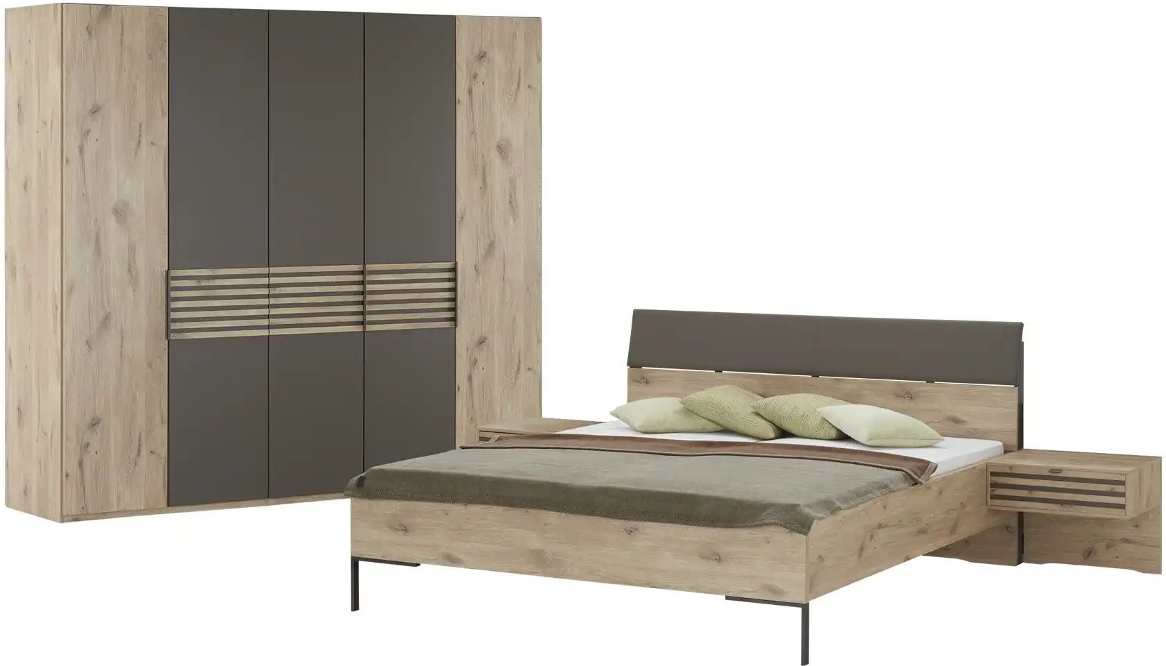 uno Komplett-Schlafzimmer  Helsinki ¦ holzfarben