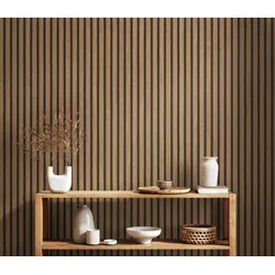 AS Creation Vliestapete Holzpaneele in Beige, Braun, Schwarz Tapete in Holz-Optik