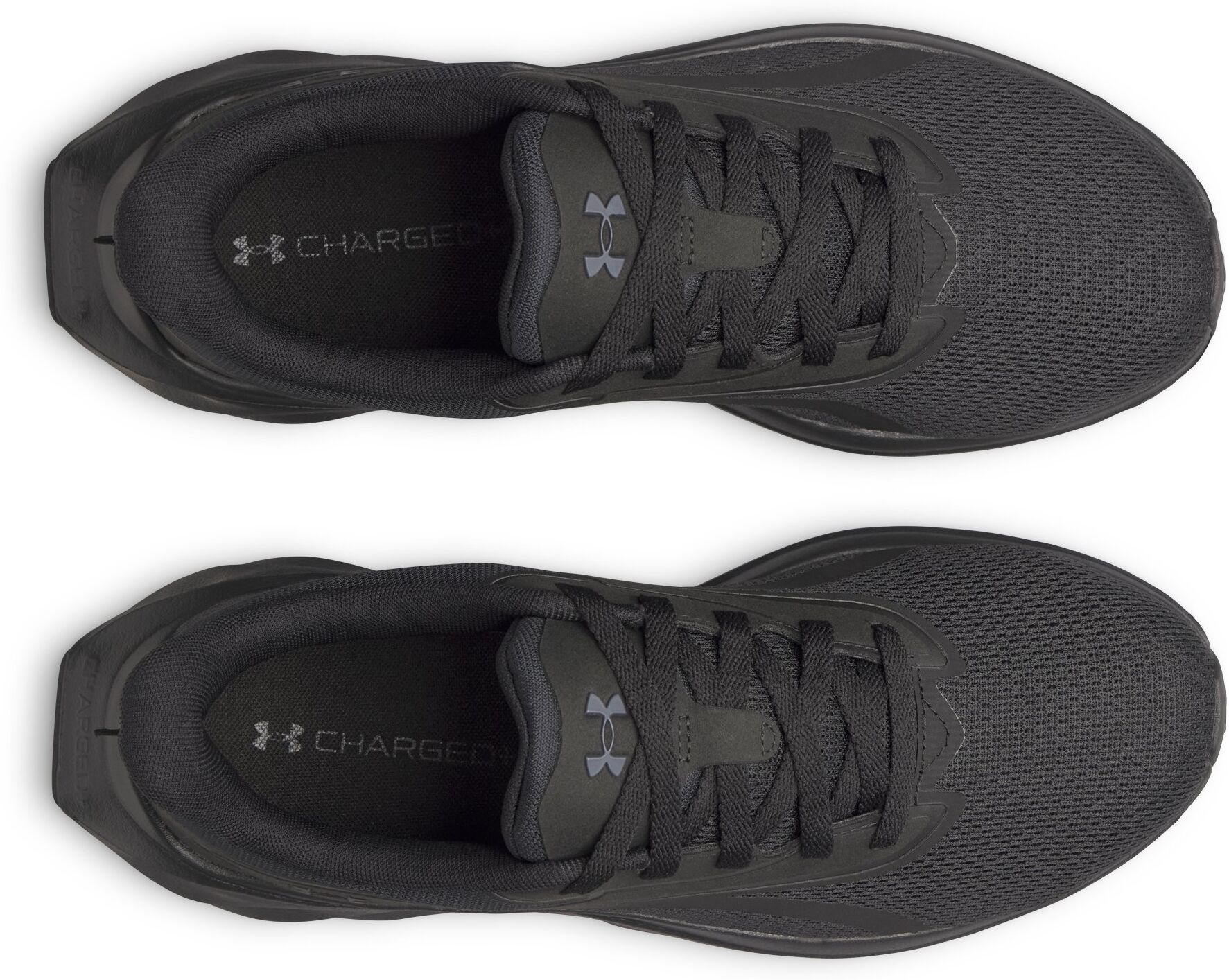 Laufschuh UNDER ARMOUR "UA ASCEND", Herren, Gr. 44, schwarz, schwarz, schwarz, Synthetik, Textil, Schuhe Laufschuh schwarz, schwarz, schwarz 44