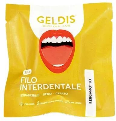 Geldis Doctor Filo Interdentale Lime e Bergamotto Espandibile e Cerato con Cera Vegetale 30 metri