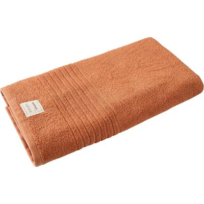 Badetuch DYCKHOFF "Nature", orange (terra), B:70cm L:200cm, Frottier, Obermaterial: 100% Baumwolle, Handtücher, Badetuch