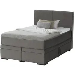 Boxi Boxspringbett mit Bettkasten Boxi Urban , grau , Maße (cm): B: 140 H: 125