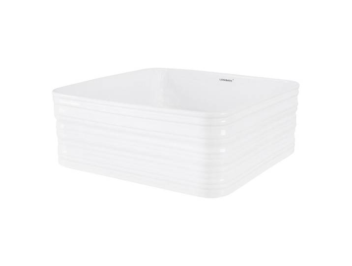LuxeBath Waschbecken, Weiß, Keramik, 39x15x39 cm, Badezimmer, Waschbecken & Armaturen, Waschbecken