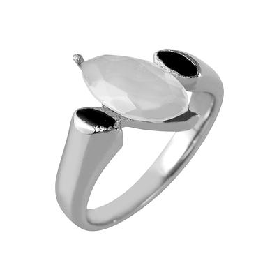 Fingerring JUST "langlebig" Gr. 58, schwarz, Fingerringe, Damen, 58, Edelstahl, Fingerring