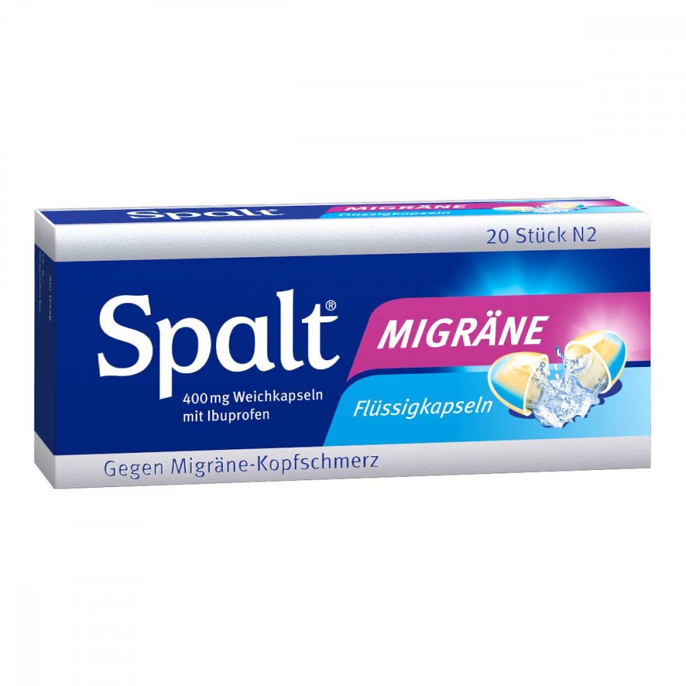 PharmaSGP GmbH Spalt Migräne 400mg Weichkapseln 00808044