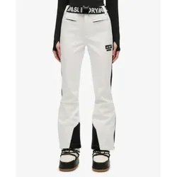 Superdry für Damen. WS110186A Weiße Luxe Ski Hose (12 UK = M), Sportlich, Polyamid, Schnee