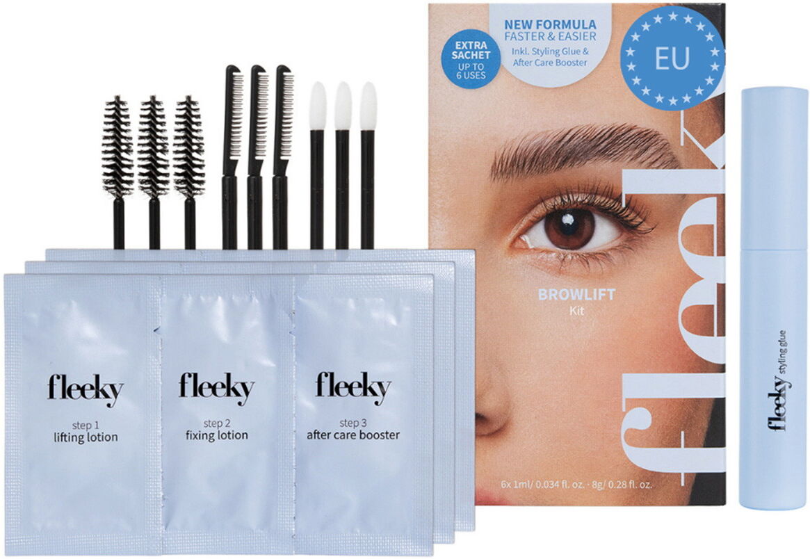 fleeky Browlift Kit mit Styling Glue und Pflege