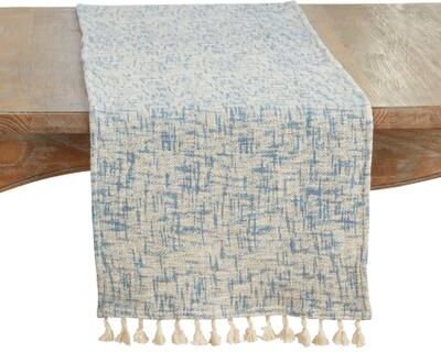 Saro Lifestyle "Crosshatch Table Runner - 16""x72"""