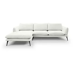 Ecksofa Portimao Stoff Beige Sand