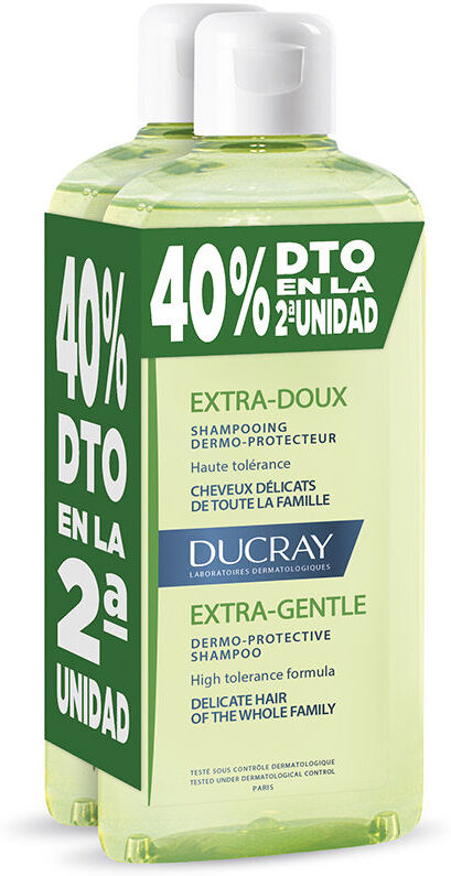 Ducray Champú Equilibrante para cabellos delicados dúo 2 x 400 ml