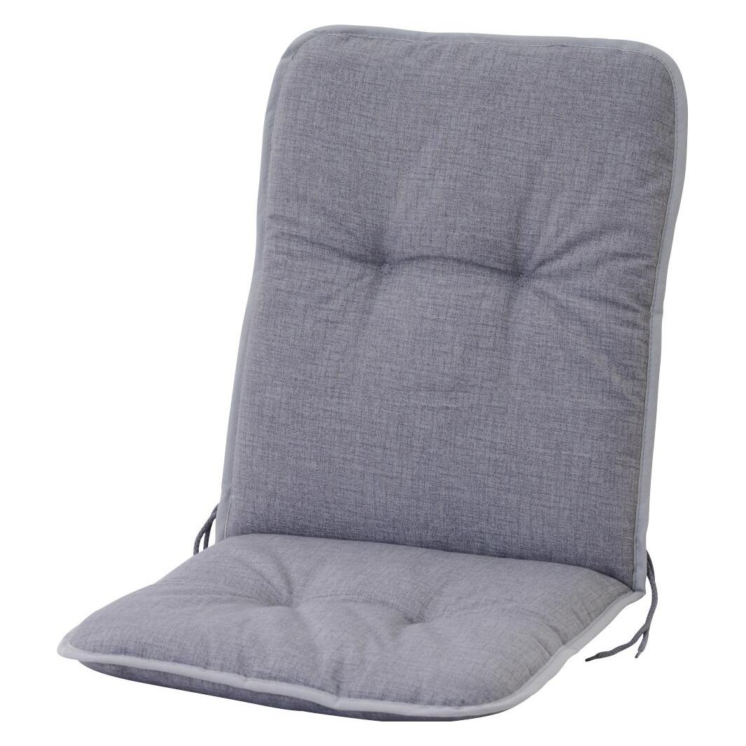 Siena Garden ELDA Auflage passend zu Elda Stapelsesseln Bezug aus 70% Baumwolle/30% Polyester in Grau (HG2205100500)