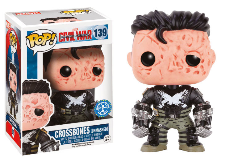 Funko Pop! Vinyl figuur Burgeroorlog - Crossbones (Onthuld) - Underground Toys Exclusief