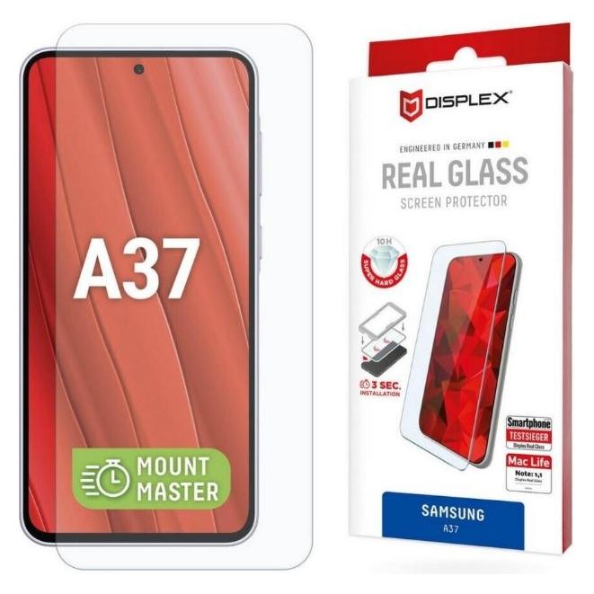 Displex Real Glass, 2D Panzerglas, MountMaster (1 Stk., Samsung Galaxy A37) (02258)