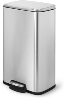 Innovaze 8 Gal./30 Liter Rectangular Stainless Steel step-on Trash Can for kitchen