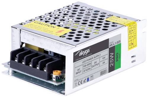 Akyga AK-L1-025 Industrienetzteil 14 V/DC 2A 25W