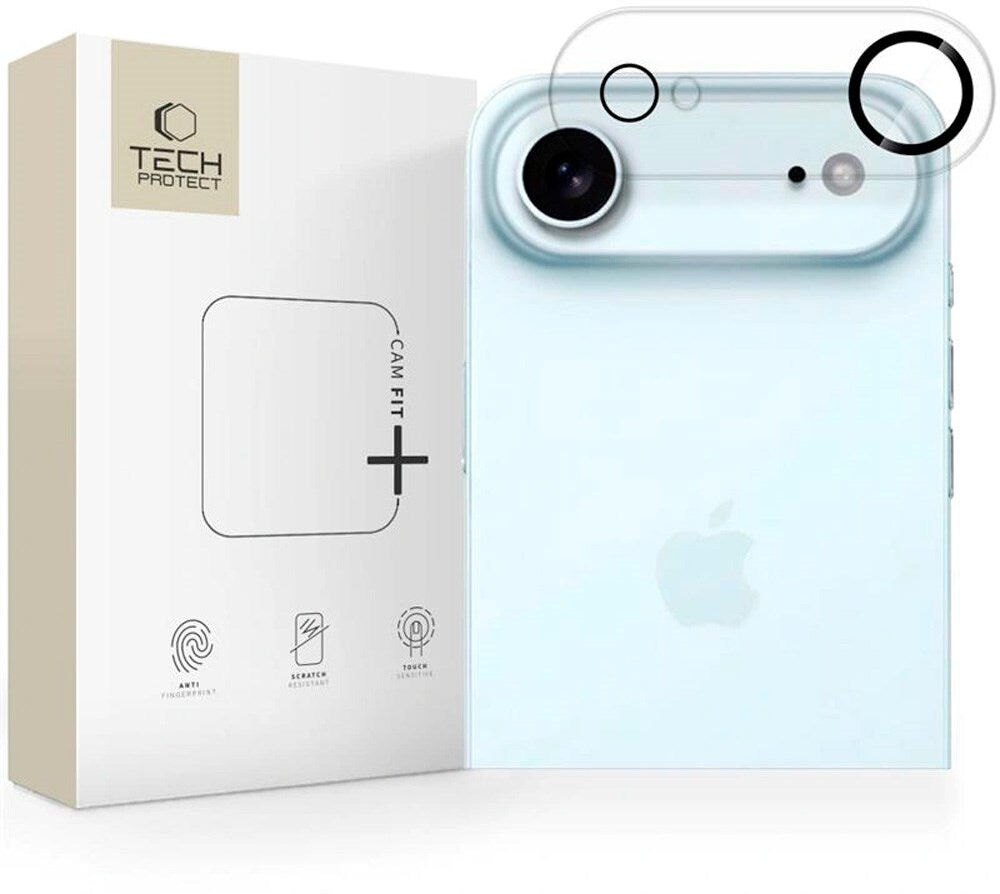 Tech-Protect Cam Fit+ - iPhone Air - Kameralinsebeskyttelsesglas - Gennemsigtig