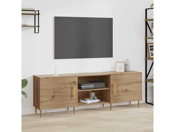 NGM - NEUF Meuble Télévision Marron - ARMOIRE TV - chêne artisanal - 150x30x50cm - Bois d'ingénierie 477 634691015462