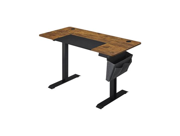 Hansiro Schreibtisch Computertisch, Braun, 60x120x140 cm, Büromöbel, Schreibtische, Schreibtische