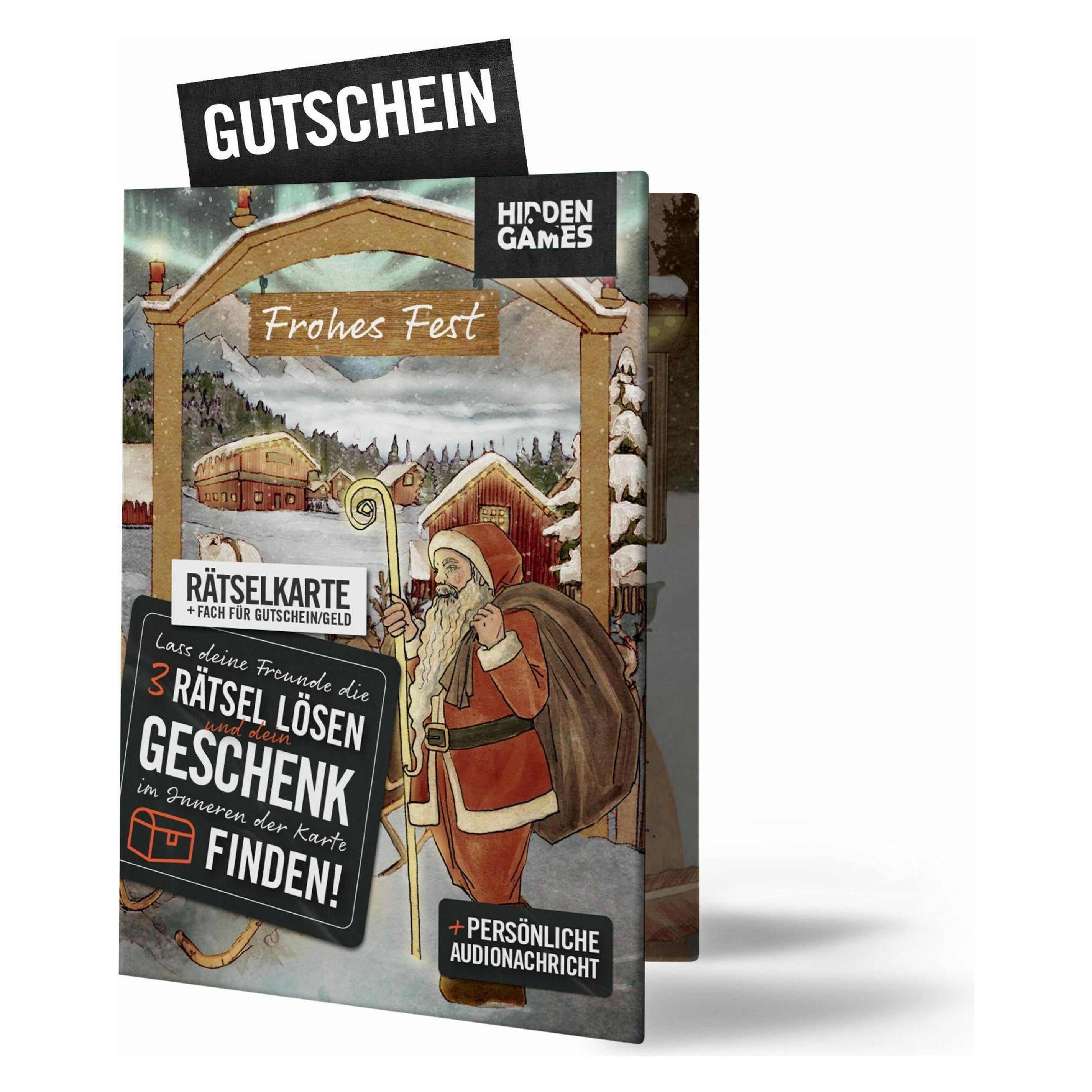 Hidden Games Rätselhafte Weihnachten - Rätselkarte (Deutsch, 1 Spieler) (HIDKART2)
