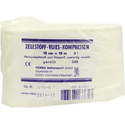 Zellstoff Vlies-Kompressen 10cmx10M Gerollt 1 ST