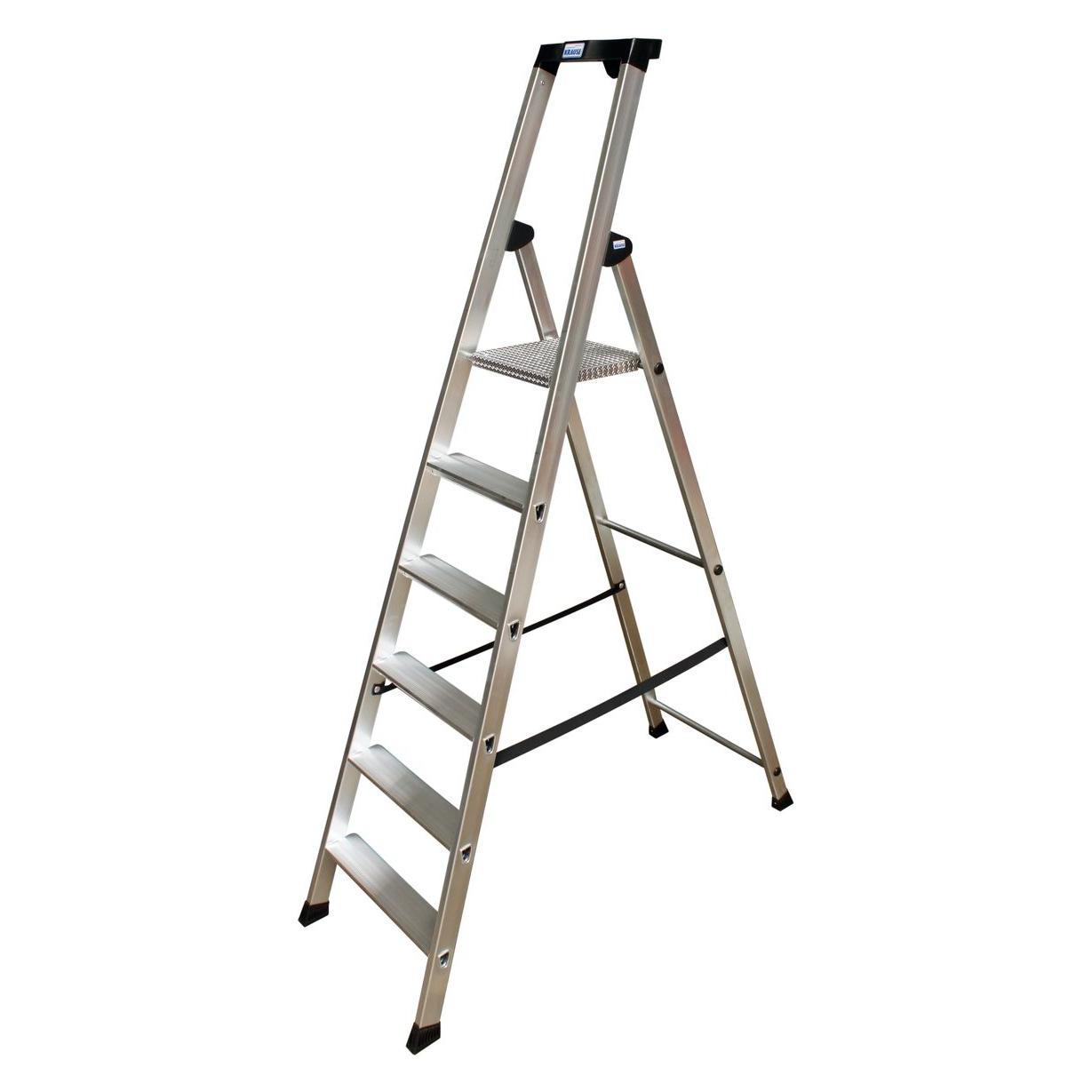 Krause Stehleiter MONTO Solido alu 6 Stufen, H: 210,0 cm (Stehleiter, 210 cm) (126658)