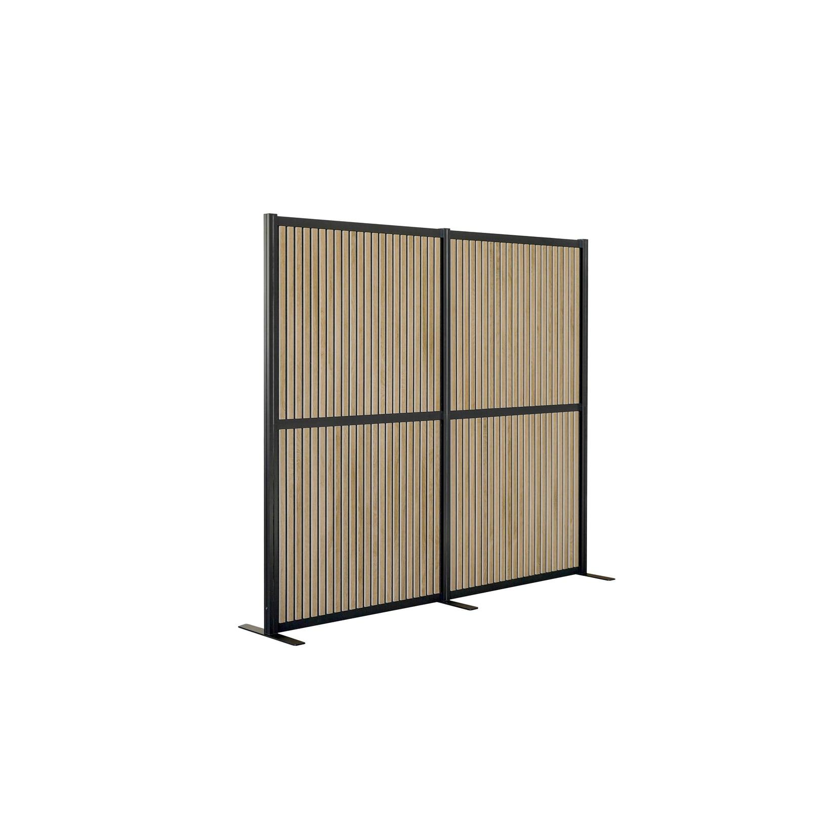 hjh OFFICE Trennwand FLEXMIUT MODUL Stoff, Kunststoff, Aluminium, Stahl