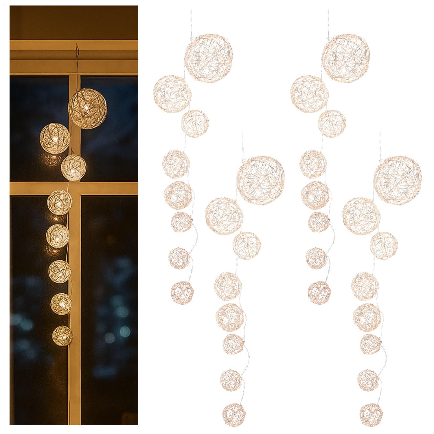 COM-Four 4x LED-lichtketting met 8 lampen