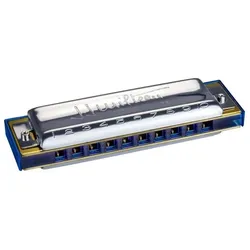 Hohner J.J. Milteau G-Diatonische Mundharmonika (Mundharmonika, Diatonisch), Blasinstrumente, Blau