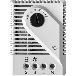 Legrand 034847 Raumthermostat, 230 VAC, IP20, 1 Schließer: 5A, 250 VAC, 1 Öffner: 10A, 250 VAC