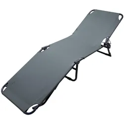 Cattara, Liegestuhl, Faltbare Camping-Sonnenliege BERLIN grau (197 cm)
